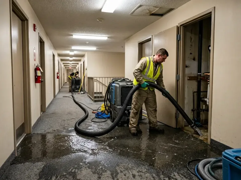 multi-unit-apartment-hallway-f-005 — frequently asked questions, Emergency Burst Pipe Water Extraction & Removal in Green Hi…